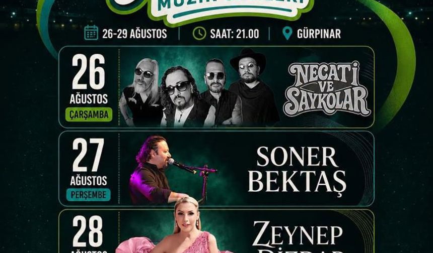 Çivril Belediyesi Gürpınar Müzik Günleri Başlıyor