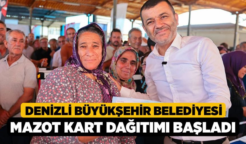Denizli Büyükşehir Belediyesi Mazot Kart Dağıtımı Başladı