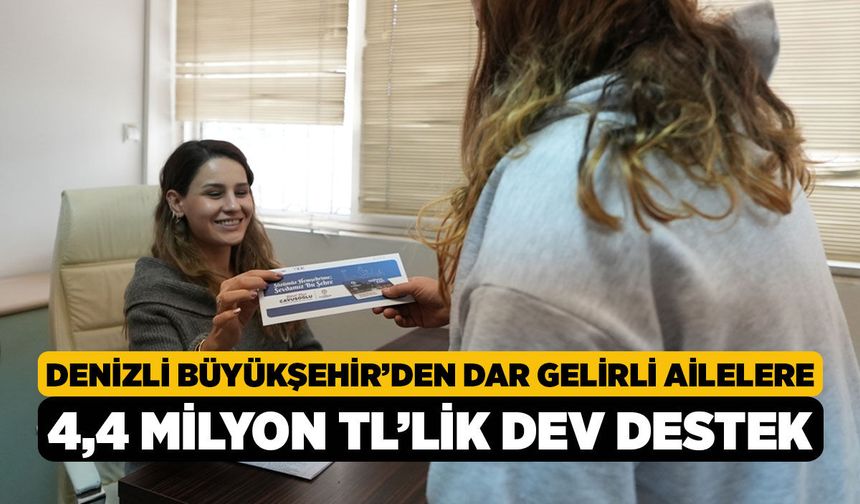 Denizli Büyükşehir’den Dar Gelirli Ailelere 4,4 Milyon TL’lik Dev Destek! Horoz Kartlar Yüklendi