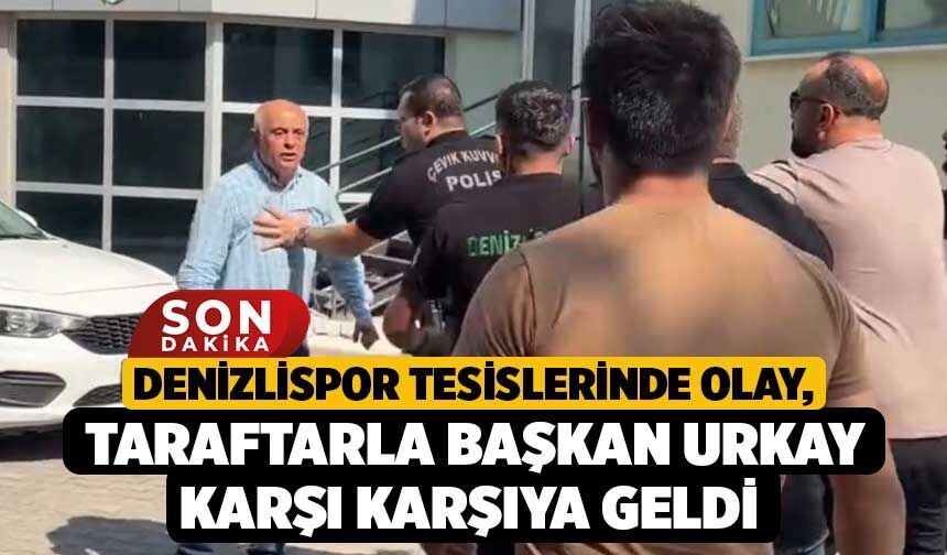 Denizlispor Tesislerinde Olay, Taraftarla Başkan Urkay Karşı Karşıya Geldi