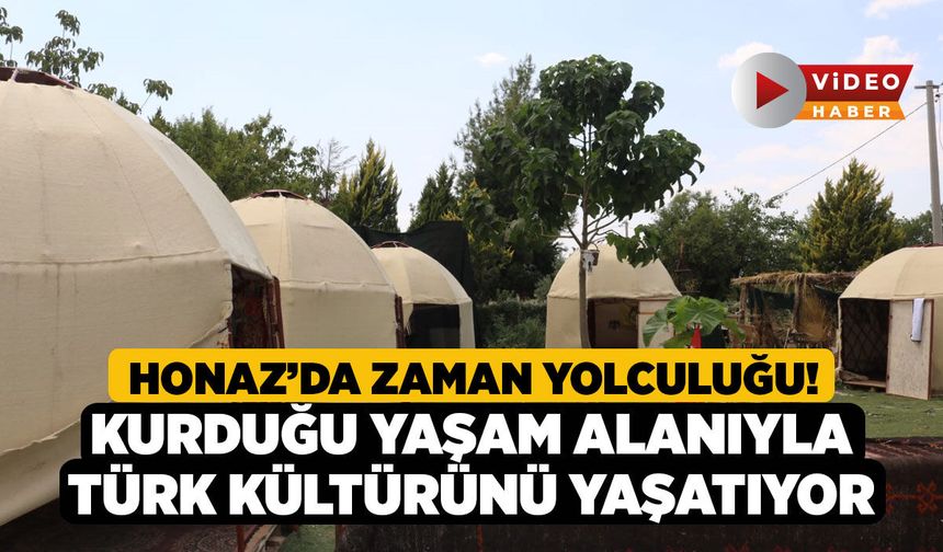 Honaz’da Zaman Yolculuğu! Kurduğu Yaşam Alanıyla Türk Kültürünü Yaşatıyor