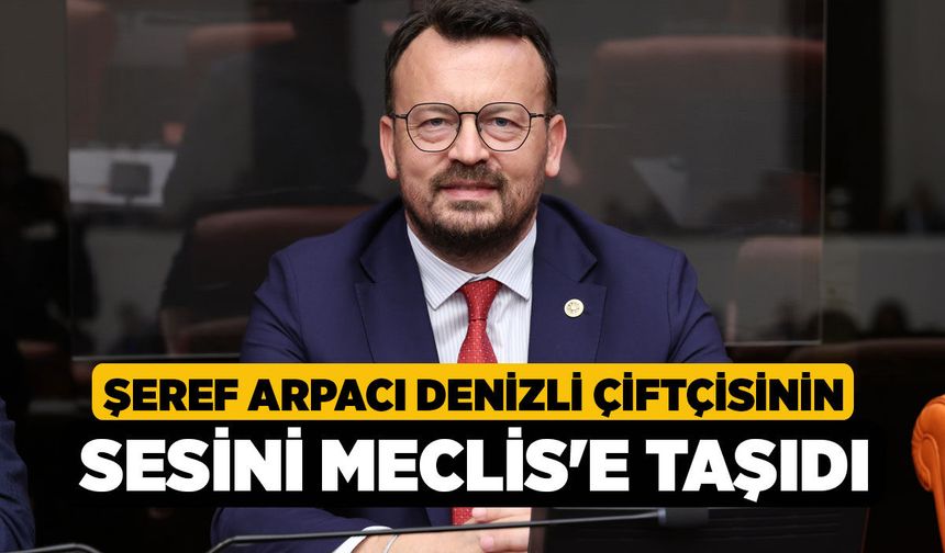 Şeref Arpacı Denizli Çiftçisinin Sesini Meclis'e Taşıdı