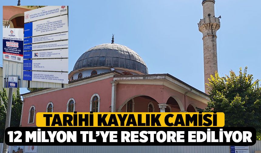 Denizli’de Tarihi Kayalık Camii Restore Ediliyor: 12 Milyon Liralık Yatırımla Geleceğe Taşınacak