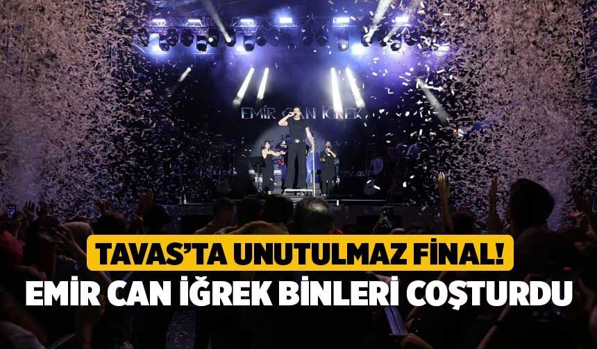 Tavas’ta Unutulmaz Final! Emir Can İğrek Binleri Coşturdu