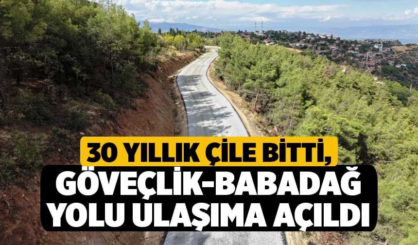30 Yıllık Çile Bitti, Göveçlik-Babadağ Yolu Ulaşıma Açıldı