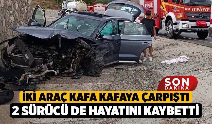 Denizli Aliveren Mahallesi’nde İki Araç Kafa Kafaya Çarpıştı: 2 Ölü!