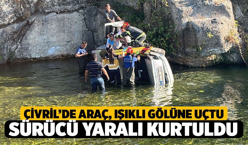 Çivril Işıklı Mahallesi’nde Feci Kaza: Otomobil Göle Uçtu, Sürücü Hastaneye Kaldırıldı!