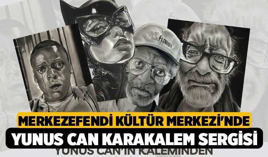 Merkezefendi Kültür Merkezi'nde Yunus Can Karakalem Sergisi