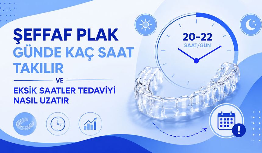Şeffaf Plak Günde Kaç Saat Takılır ve Eksik Saatler Tedaviyi Nasıl Uzatır