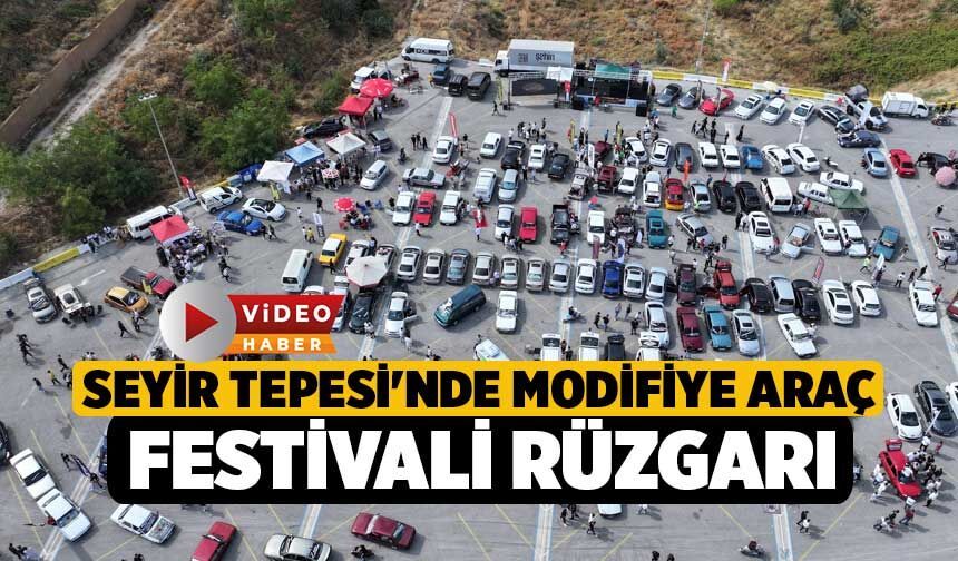 Seyir Tepesi'nde Modifiye Araç Festivali Rüzgarı