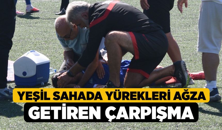 Yeşil Sahada Yürekleri Ağza Getiren Çarpışma