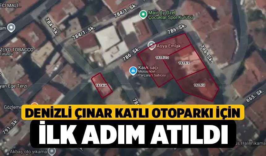 Denizli Çınar Katlı Otoparkı İçin İlk Adım Atıldı