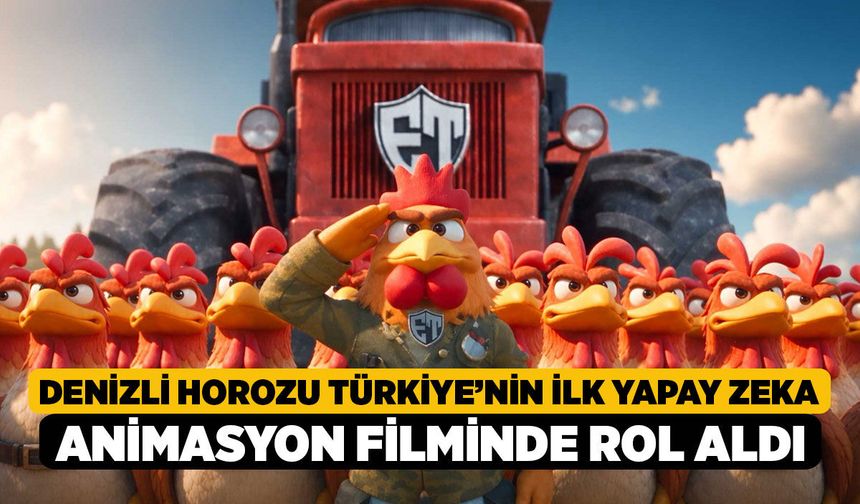 Denizli Horozu Türkiye’nin İlk Yapay Zeka Animasyon Filminde Rol Aldı