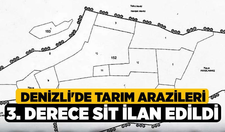 Denizli'de Tarım Arazileri 3. Derece Sit İlan Edildi!