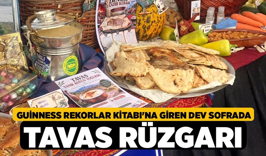 Guinness Rekorlar Kitabı'na Giren Dev Sofrada Tavas Rüzgarı!