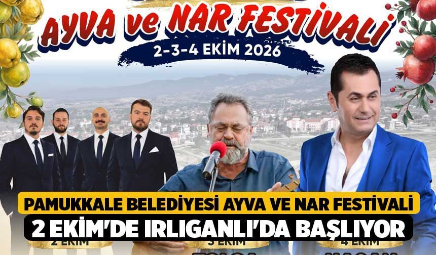 Pamukkale Belediyesi Ayva ve Nar Festivali 2 Ekim'de Irlıganlı'da Başlıyor