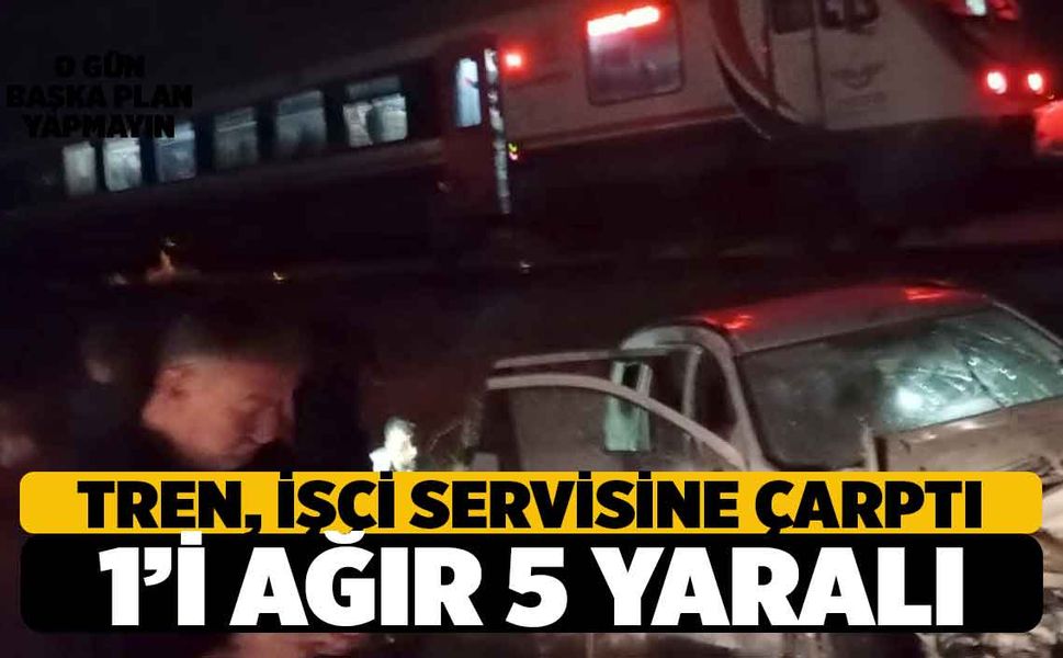 Denizli’de Hemzemin Geçitte Kaza, 5 kişi yaralandı