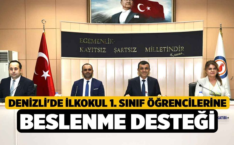 Denizli'de İlkokul 1. sınıf öğrencilerine beslenme desteği