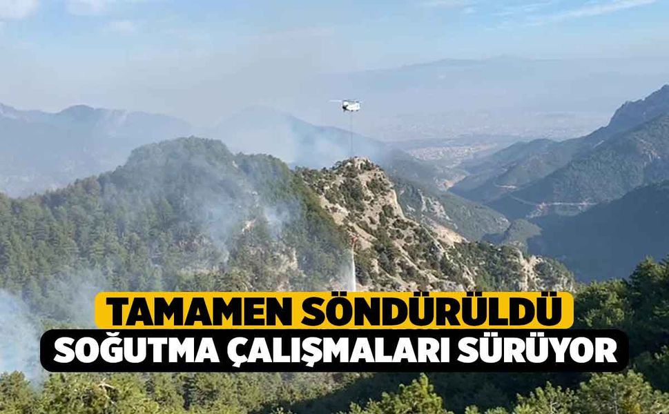 Denizli'deki Yangın Söndü Soğutma Çalışmaları Sürüyor