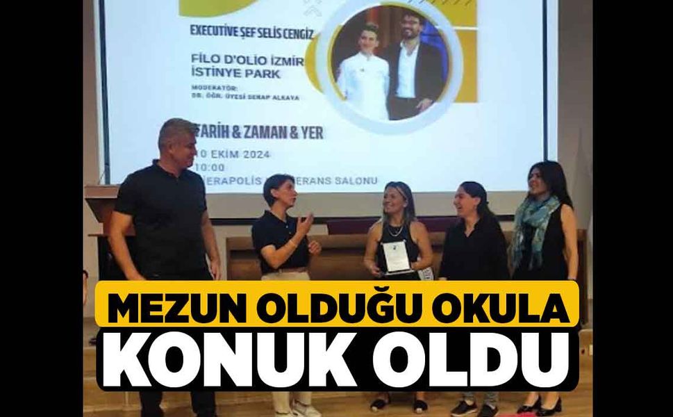 Mezun Olduğu Okula Konuk Oldu