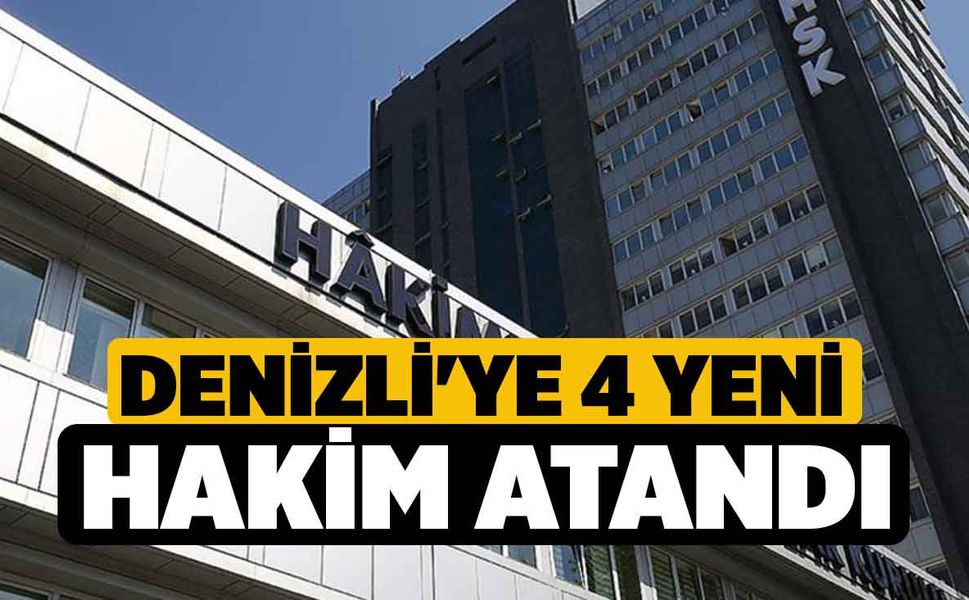 Denizli'ye 4 yeni hakim atandı