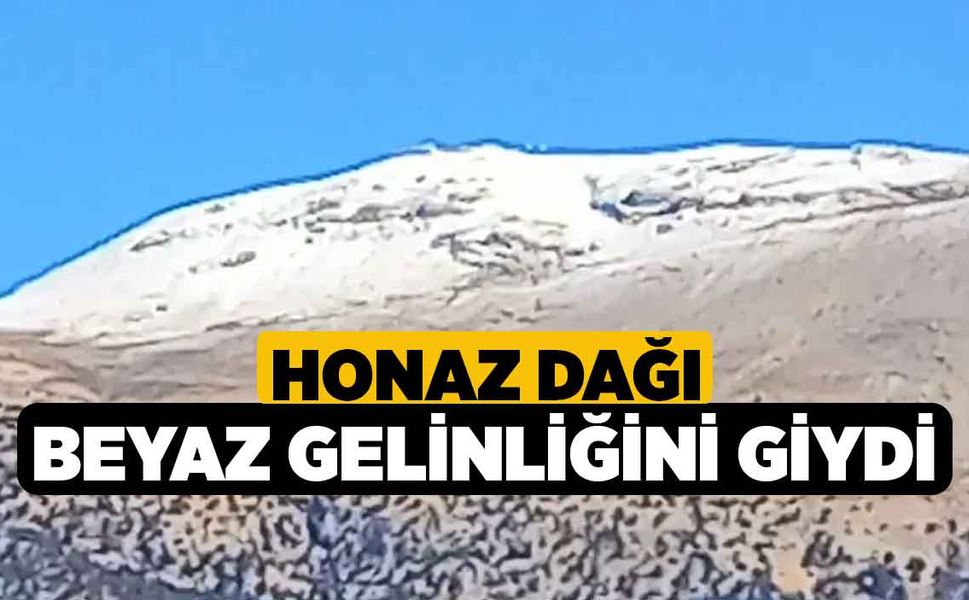 Honaz Dağı Beyaz Gelinliğini Giydi