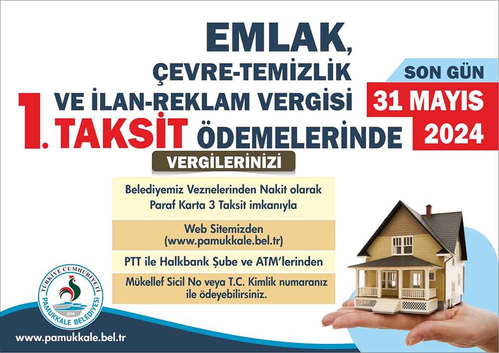 Pamukkale Belediyesi 1 Taksit Odemeleri Icin Uyardi 1
