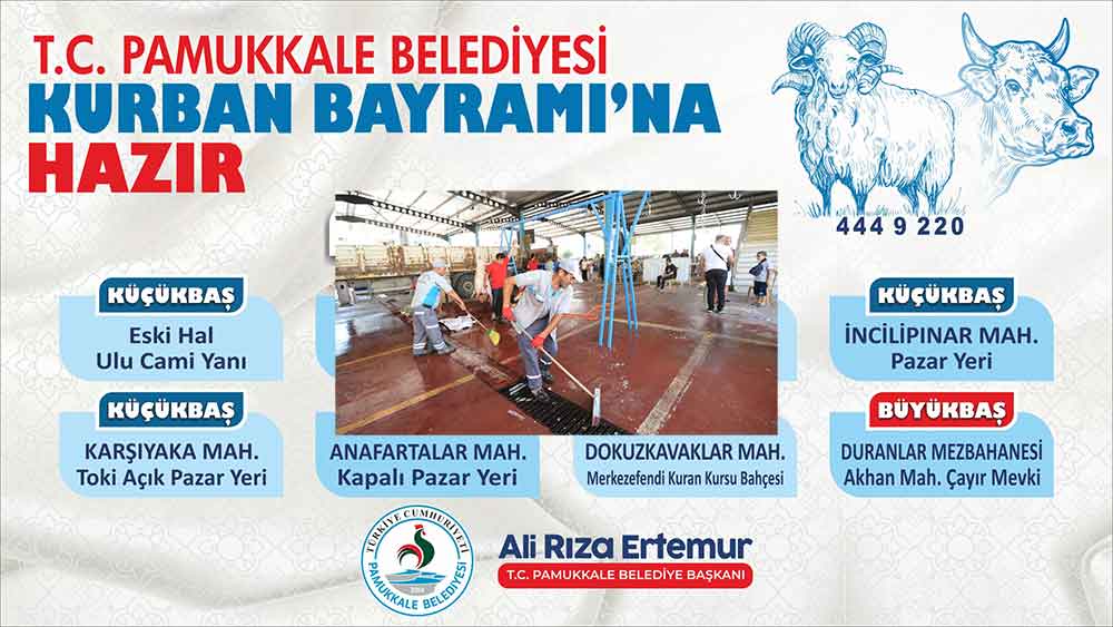 Pamukkale Belediyesi Kurban Bayramina Hazir 1