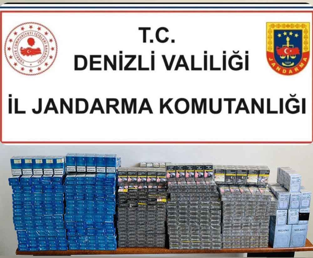 Denizli Kacak Sigara Operasyonu Jandarma2