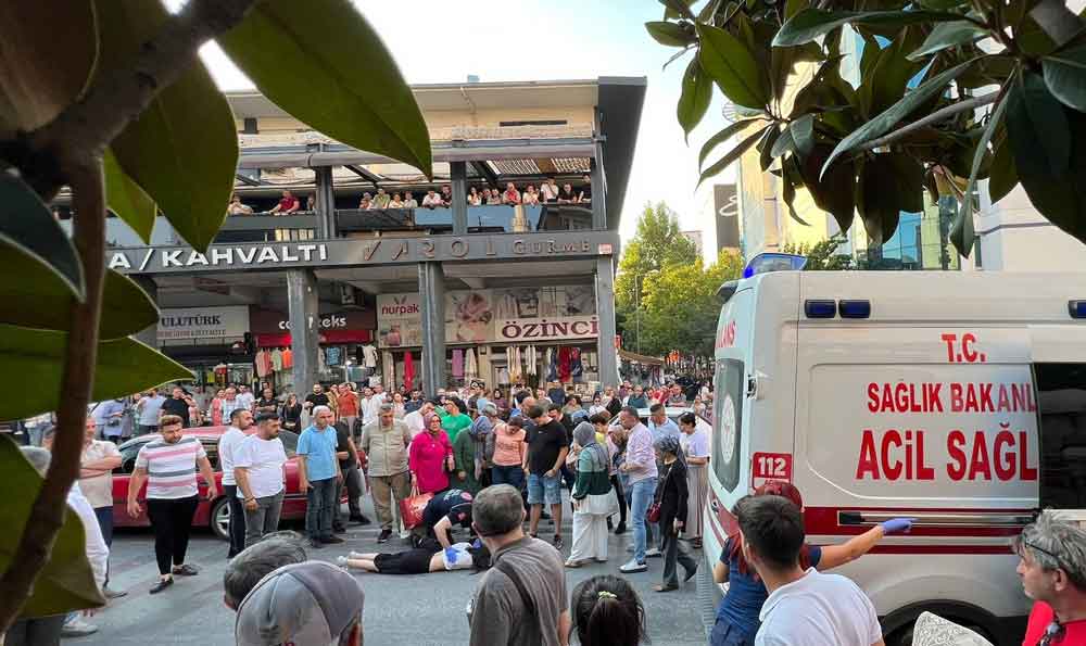 Denizli Yaya Gecidinden Gecen Kadin Kaza Yaralandi3