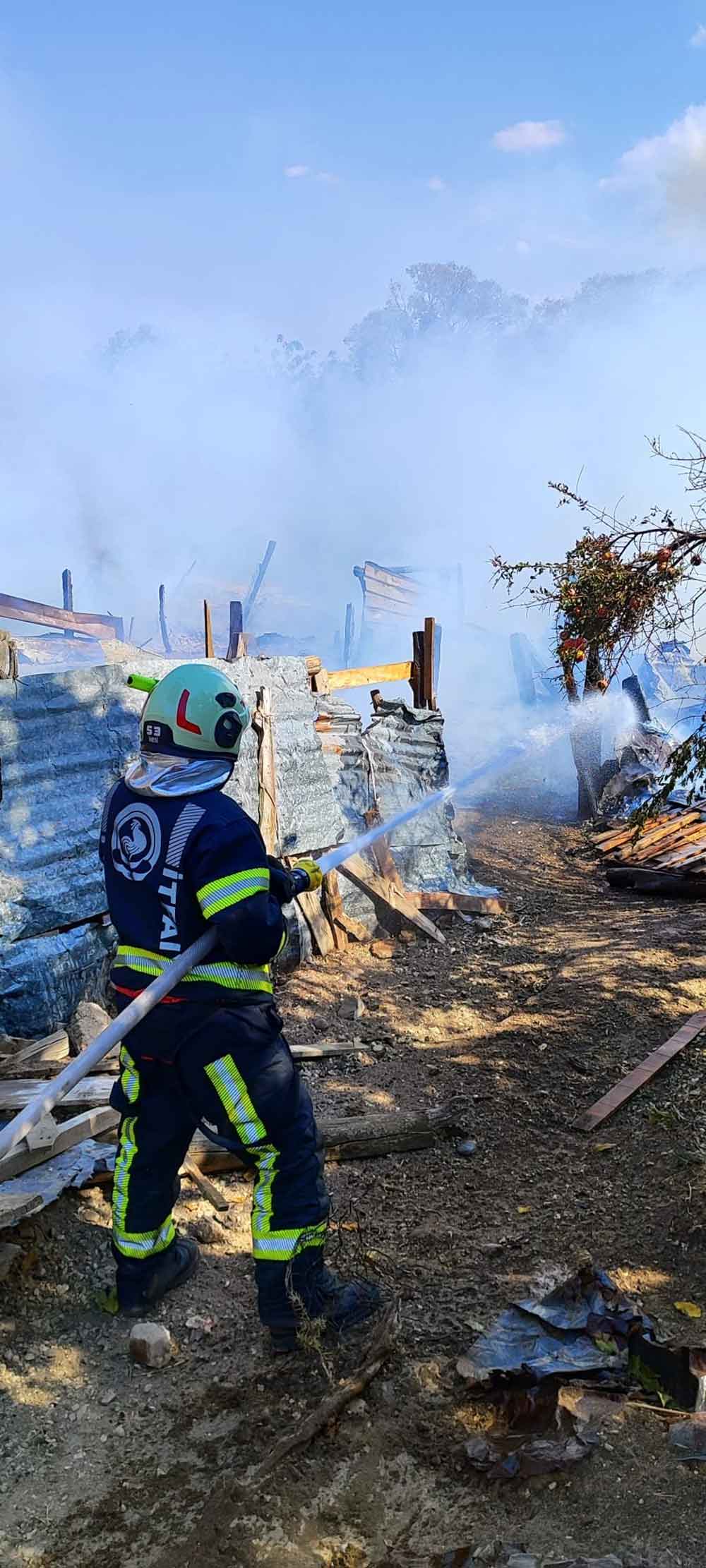 Babadagda Ahir Yangini 85 Kucukbas Hayvan Telef Oldu 1