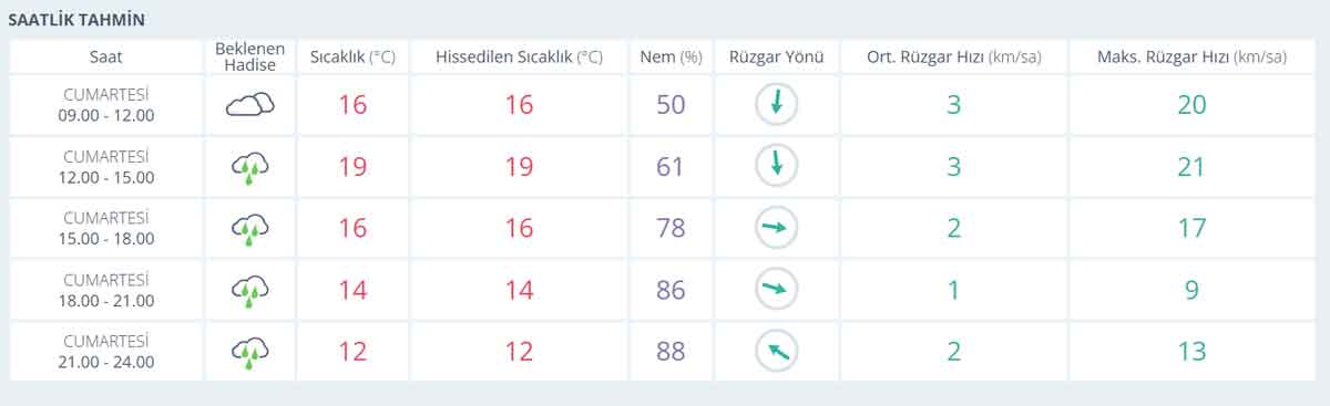Denizli Yagmur Cumartesi Pazar Hava Durumu2