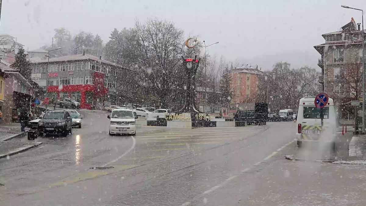 Denizli Cameli Kar Yagisi Kartpostallik Fotograf4