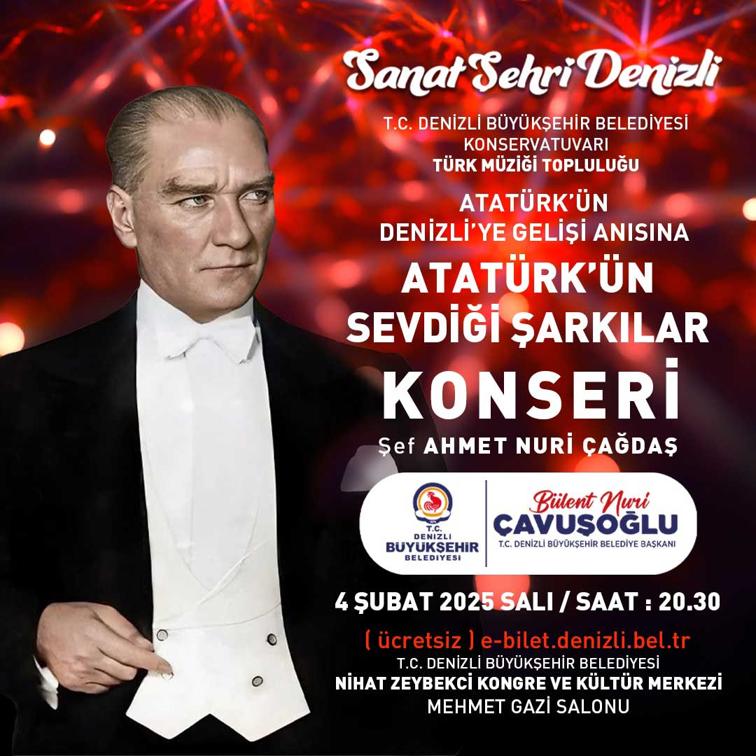 Ataturk Denizli Gelisi Kutlanacak1