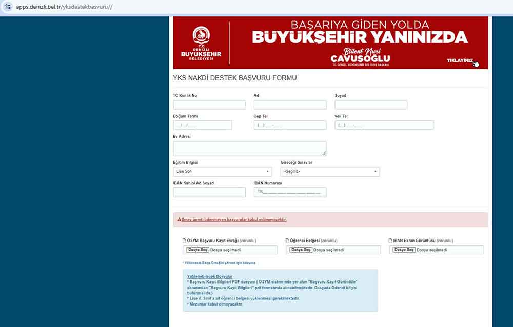 Buyuksehirin Yks Adaylarina Sinav Ucret Destegi Basvurulari Basladi