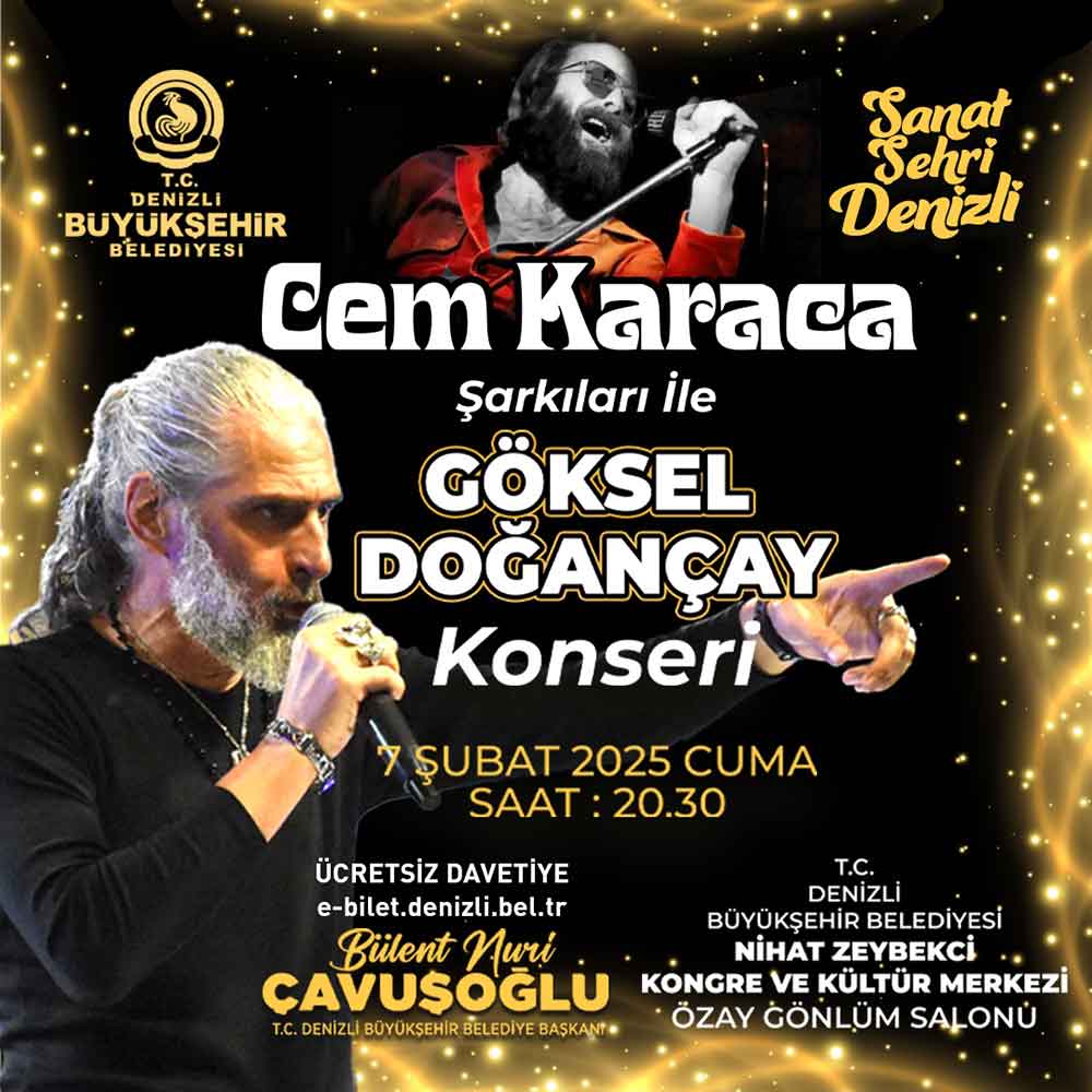 Cem Karaca Denizlide Sarkilariyla Anilacak