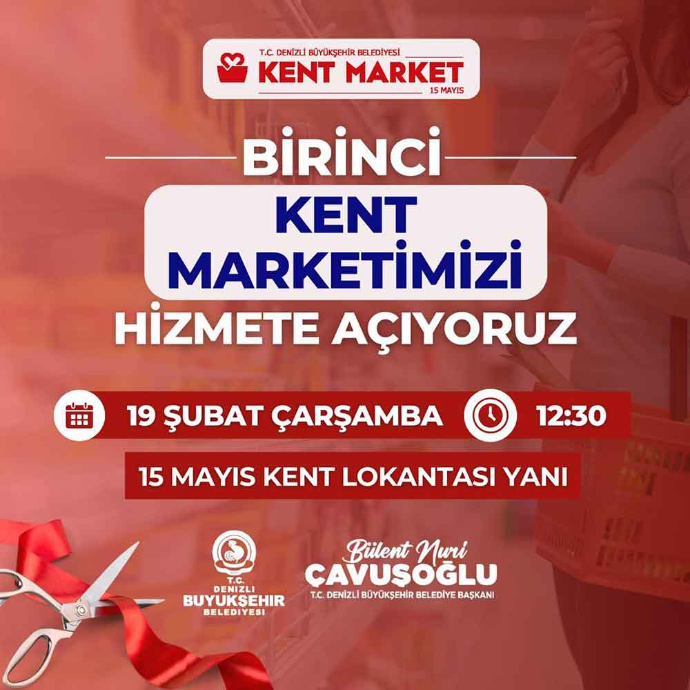 Kent Market Denizlide Yarin Aciliyor 1