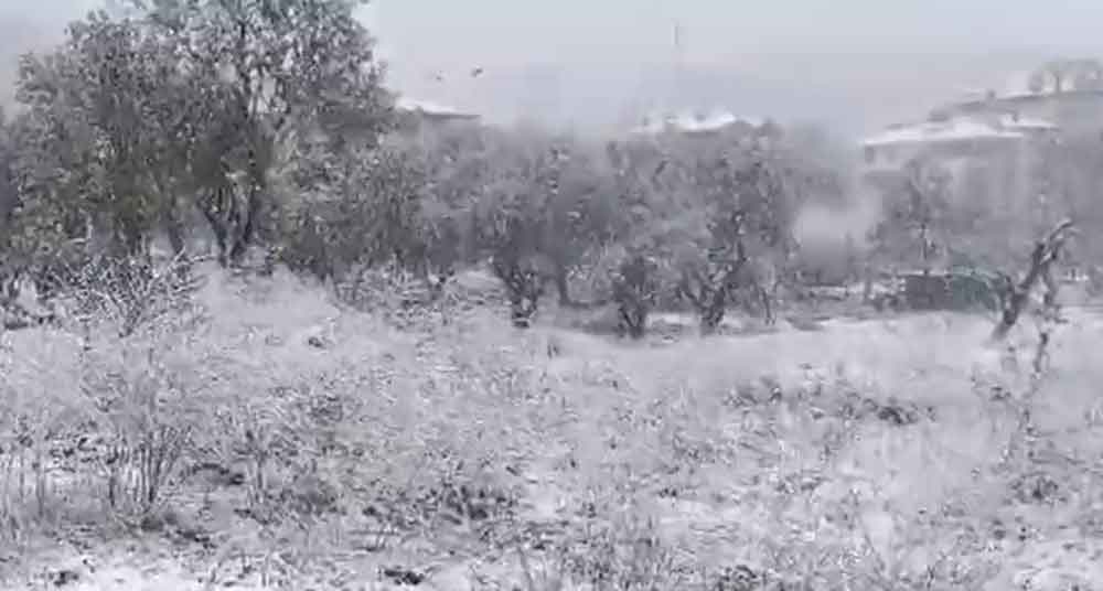Denizliye Nisan Ayinda Kar Bereketi 2