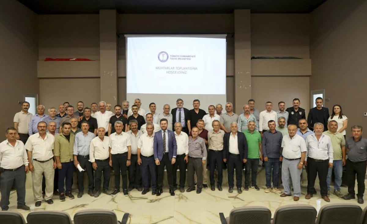 Baskan Tatik Mahalle Muhtarlariyla Bir Araya Geldi