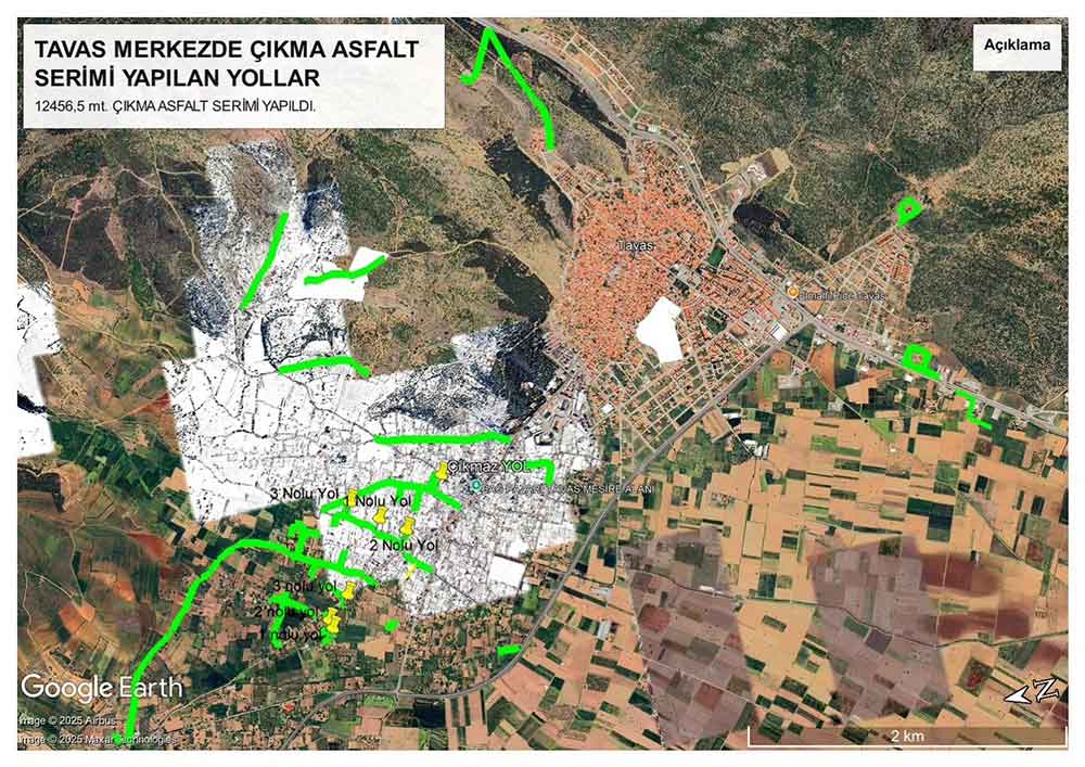 Tavas Belediyesi 16 Bin Metre Kirsal Yolunun Onarimini Yapti 1