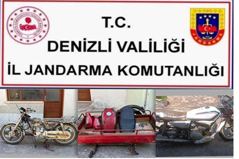 Denizli Cal Motosiklet Hirsiz Jandarma