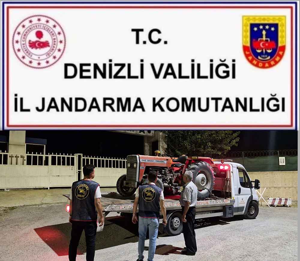 Denizlide Calinan Traktor Bulundu 2 Supheli Tutuklandi 3