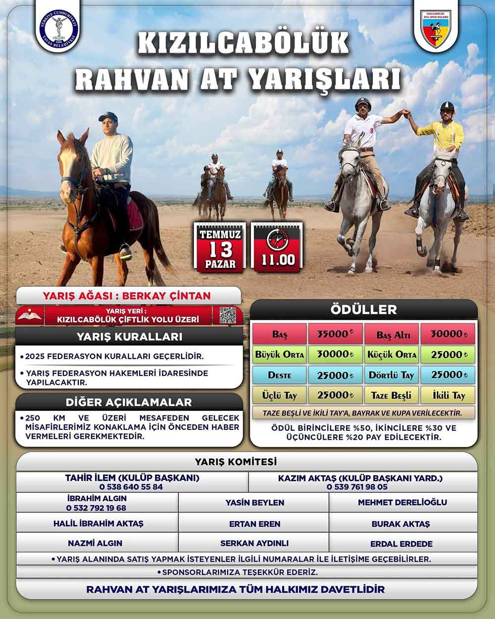 Tavas Belediyesi Rahvan At Yarislari Heyecani Yasatacak 1