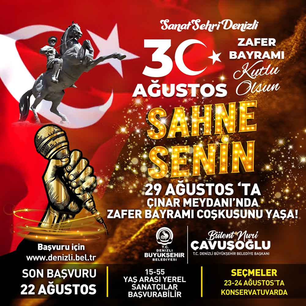 Buyuk Zafer Coskusu Denizli Buyuksehir Ile Yasanacak 1