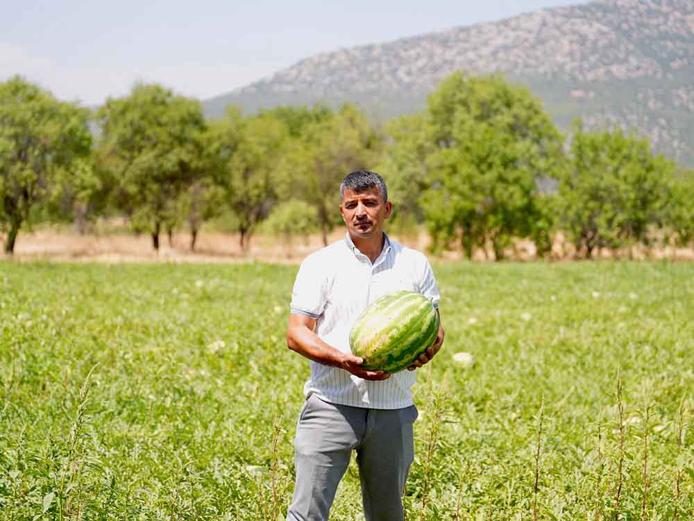 Denizlide Ureticinin Elinde Kalan Karpuzlar Ihtiyac Sahibi Ailelerin Sofralarina Ulasti 2