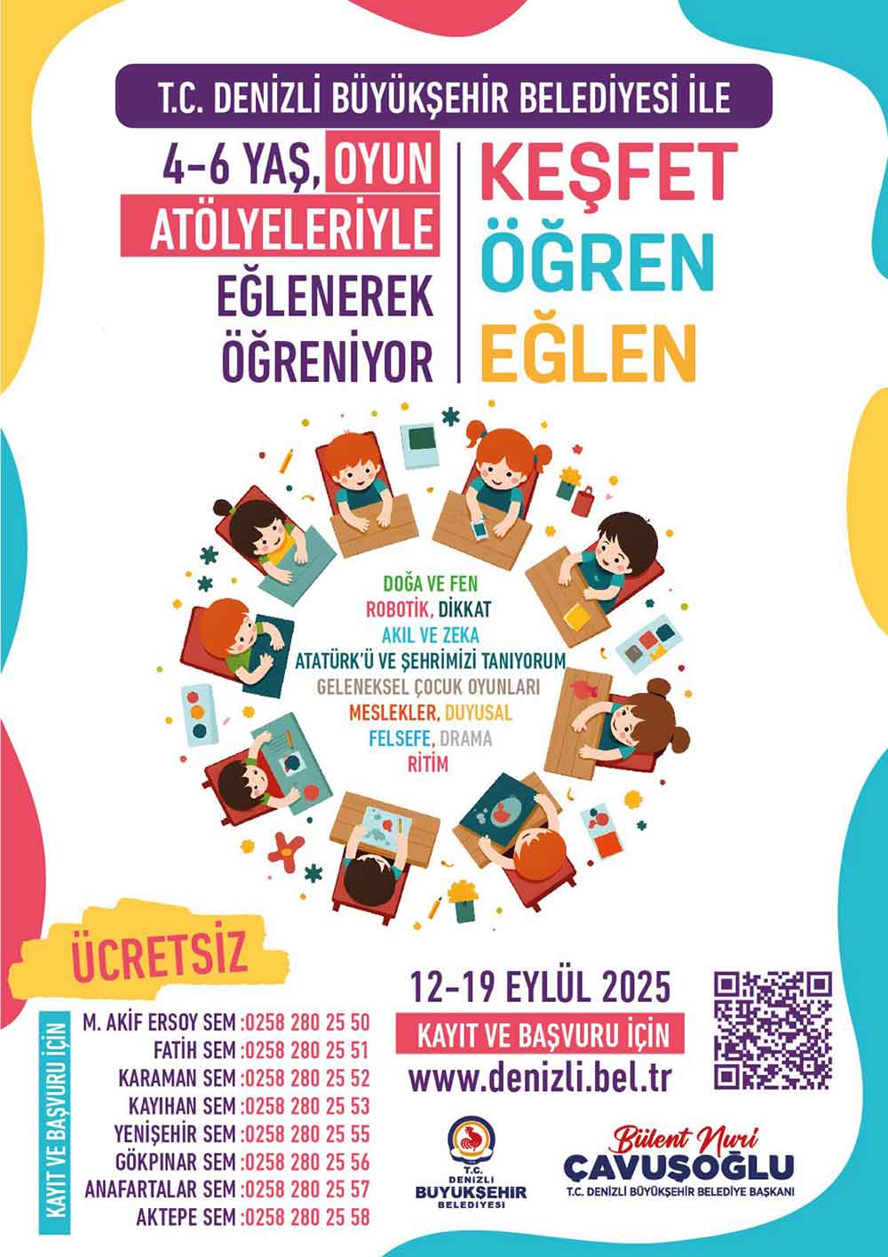 4 6 Yas Grubu Icin Ucretsiz Atolye Basvurulari Basladi