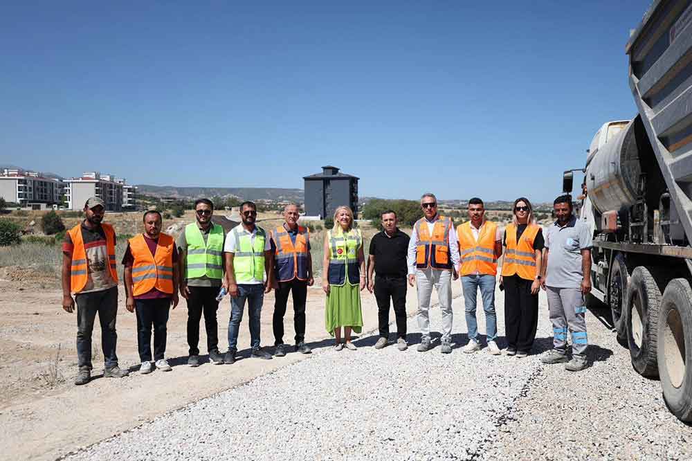 Baskan Dogan Yol Calismalarini Yerinde Inceledi