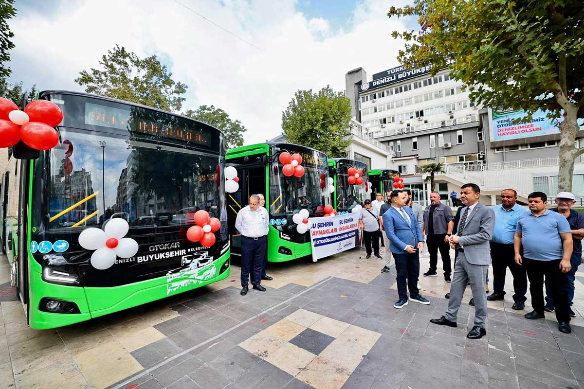 Denizli Buyuksehir Belediyesi Ulasim Filosuna 30 Yeni Otobus Katti