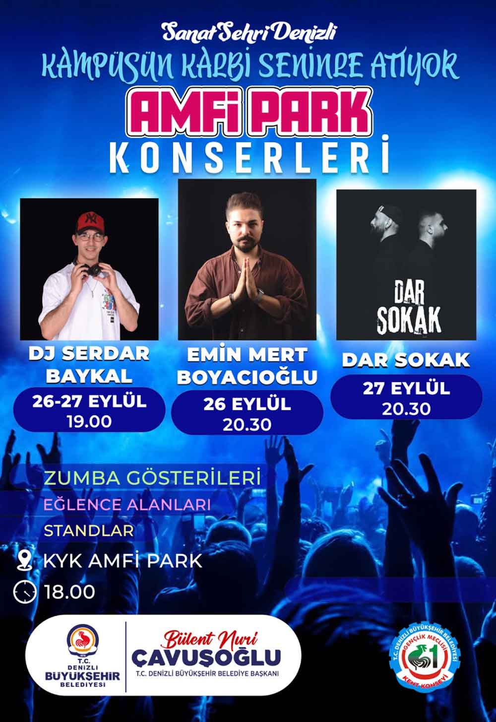 Kampusun Kalbi Amfi Park Konserleriyle Atacak