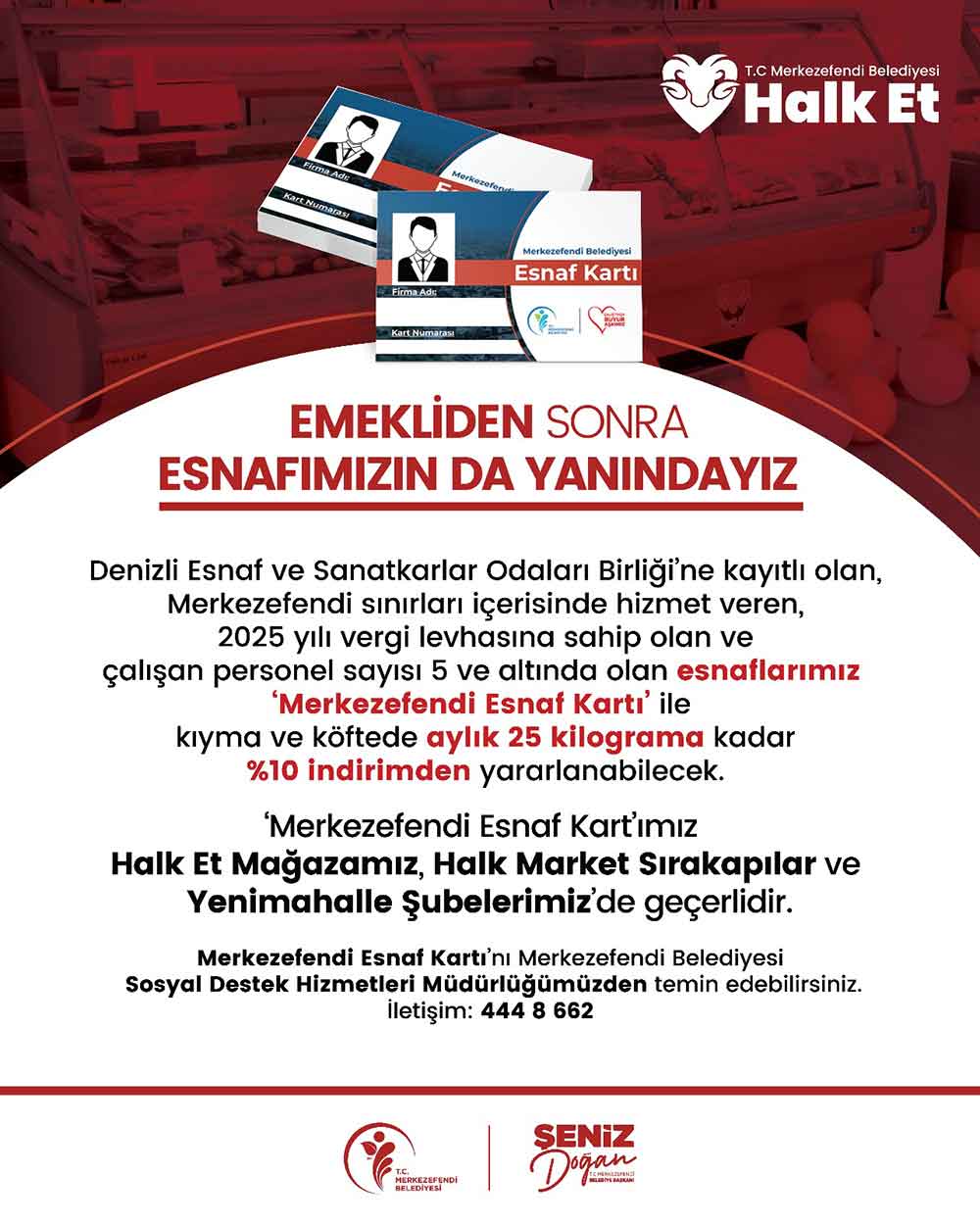 Merkezefendi Esnaf Kartina Ozel Indirim 1